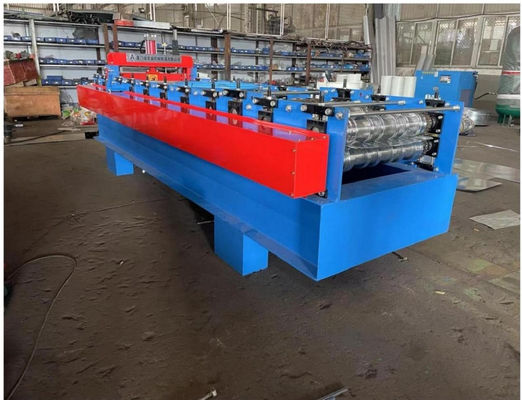 Mesin Cetak Plat 4kW 10-15m/Min Kecepatan Membentuk Sistem Kontrol Mikrokomputer PLC