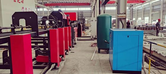 Garis produksi pengelasan tabung persegi AC380V 50Hz Valve Snail Rebar
