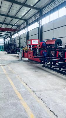 Mesin Pengelasan Bar Baja Layar Sentuh PLC Keakuratan 12-15m Kecepatan Pengelasan 70-270mm Ketinggian Pengelasan