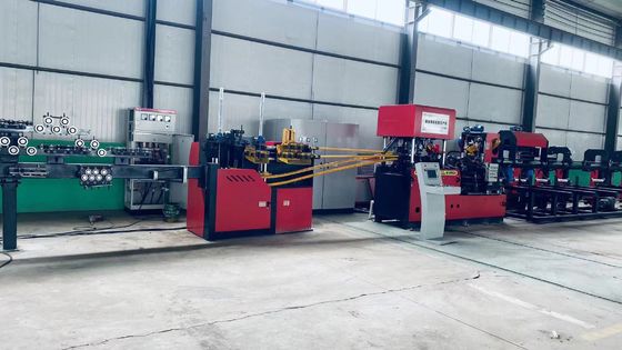 PLC dikendalikan Steel Bar Welder 12-15m Kecepatan pengelasan untuk panjang diperpanjang